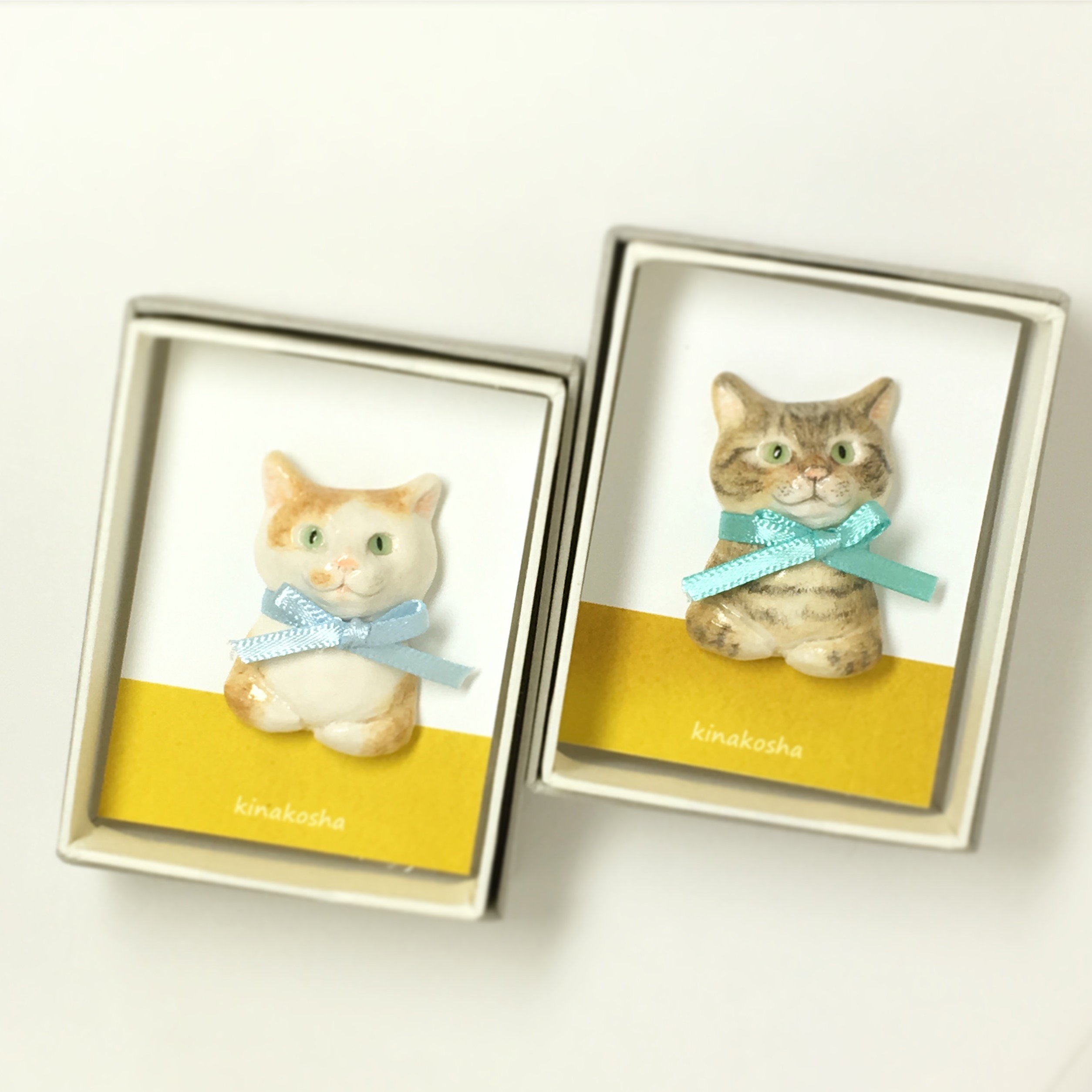 きなこ舎　パン猫　ブローチ 猫ブローチ | きなこ舎