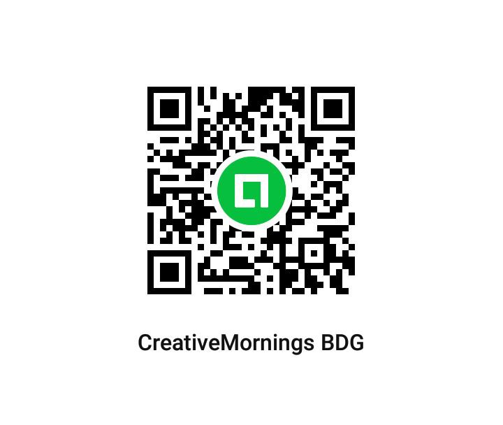Hi morning people! We have just created a #CreativeMorningsBandung LINE Square for our participation in #LINESquarechallenge. You can participate and discuss topics there with us. Just scan the picture below through LINE app and see you there!