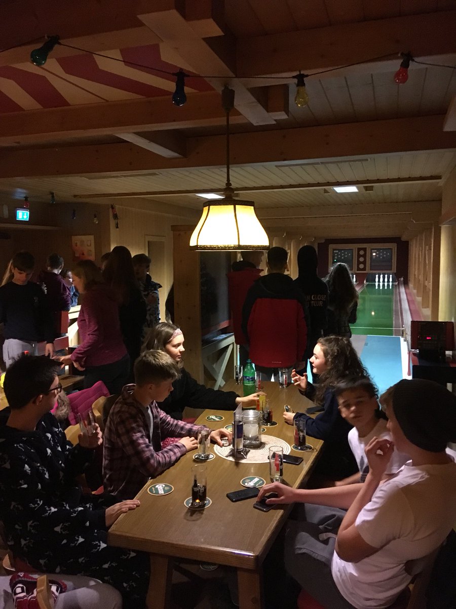 DCSSkiTrip's tweet photo. Tonight we split the group-6th form had ice cream and Remove and Vth went bowling, Austrian style #rustic #chalkboard https://t.co/Hb5KflgBwE