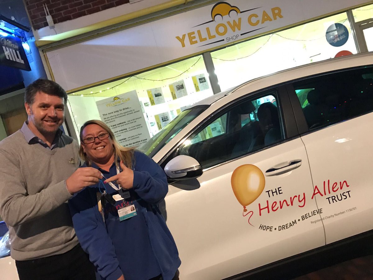 Yellow_Car_Shop's tweet photo. What a pleasure to hand Dawn of The #HenryAllenTrust the keys to their brand new Kia Sportage today.
Their snazzy new wheels will safely & reliably transport children with cancer across #MiltonKeynes. Big thanks to #SignaramaMK for providing their sign writing services FOC https://t.co/NBkv7LkaZ9