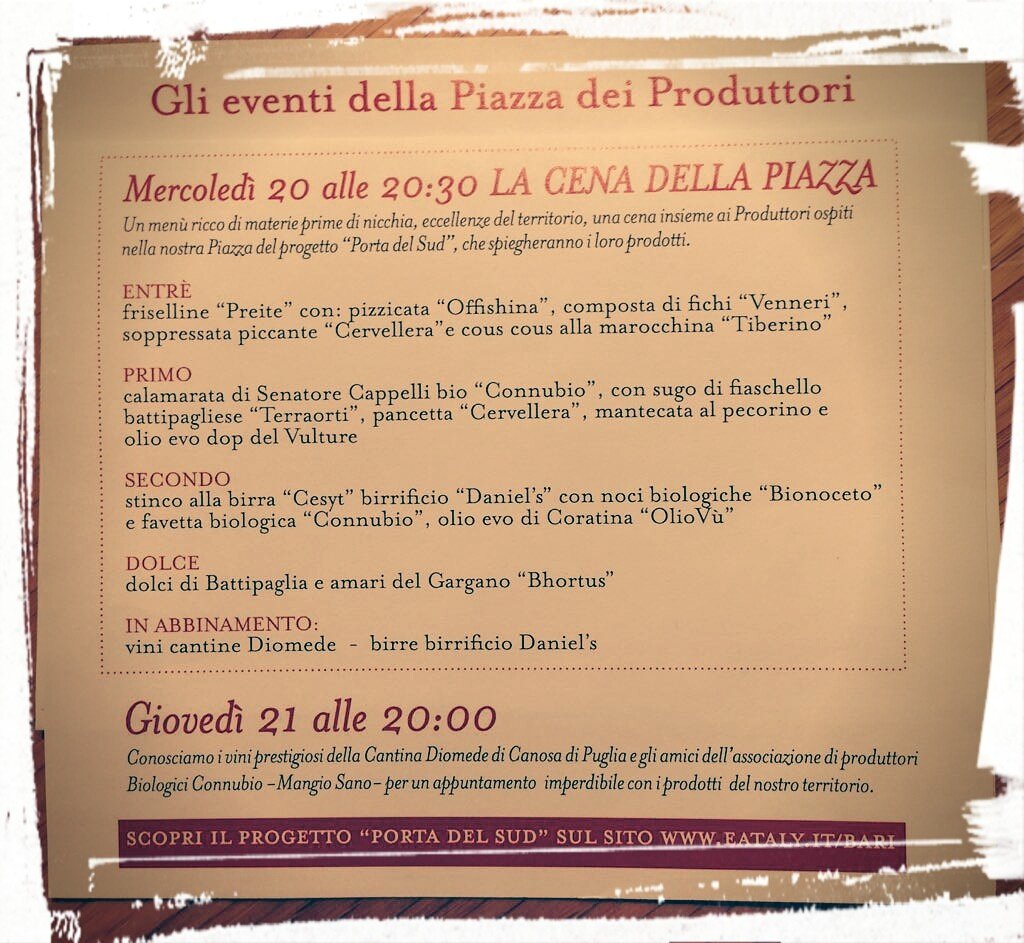TERRYDABLE's tweet photo. #20dicembre #eventi #eatalybari #piazzadeiproduttori #AssociazioneConnubio https://t.co/WOnH9qnBQ8