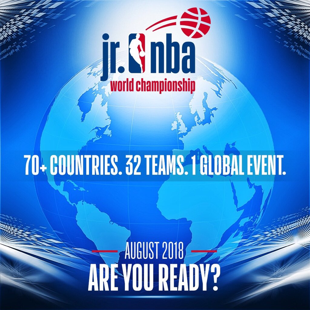ZeroGravityBB's tweet photo. Teams!! Are You Ready? the #JrNBAWorldChampionship is coming this August 2018 and we’re SO excited to be a part of it! https://t.co/oGJbbpmgIJ