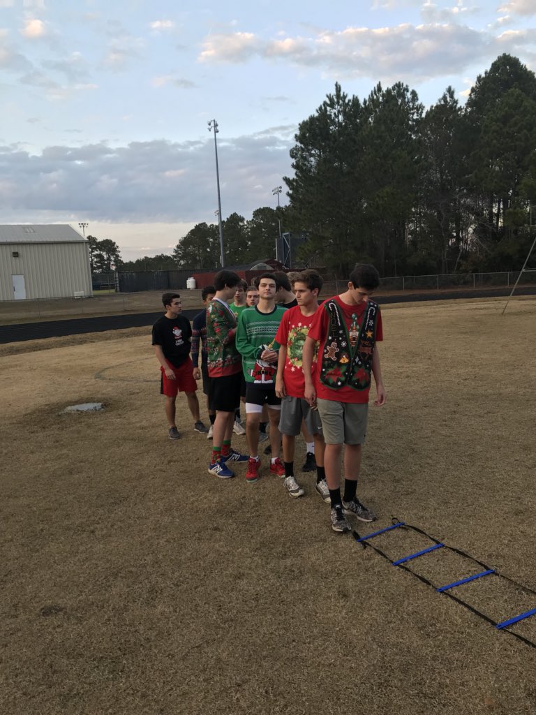 LaneyBucsBSB's tweet photo. Inaugural Christmas Sweater #RoadToDoak Challenge is underway https://t.co/V3Jg1v8U6Q
