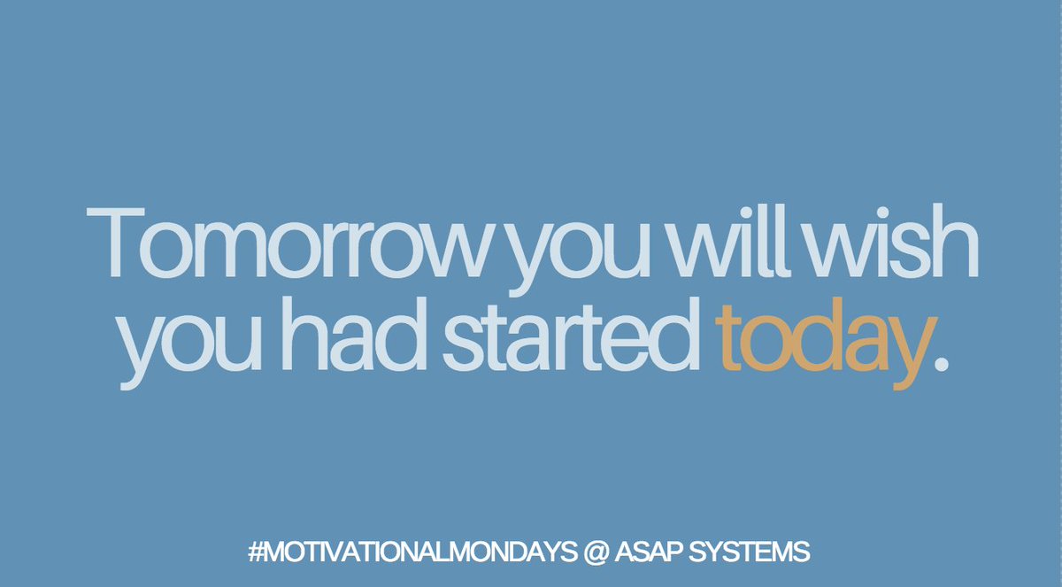 ASAP_Systems's tweet photo. #MotivationalMonday: What goals are you getting started on today? We hope you have an amazing Monday!
#inventorycontrol #inventorysystems #assettracking #inventorymanagement #barecode https://t.co/TV7QsdG1Ln
