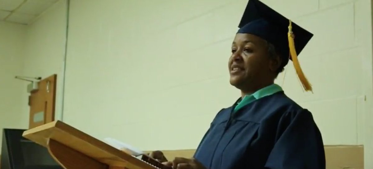 jobsforlife's tweet photo. "…most importantly it has given me hope." Hear Andrea's testimony from her JfL class at the NC Correctional Institute for Women in #Raleigh, and learn how the class built her self-esteem, gave her hope, and changed her outlook on life: https://t.co/43vY2wfDSN // #CreatedToWork https://t.co/SB7qCoKJ6m