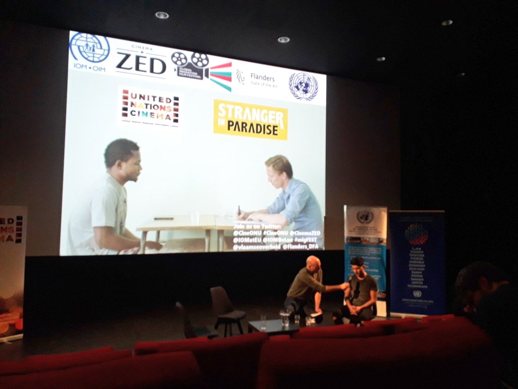 VitaLiucija's tweet image. Touching movie screening "Stranger in Paradise" presented by UNRIC, followed by the story sharing/interview with the refugee from Afghanistan @CineONU @#CinemaZED @Leuven
