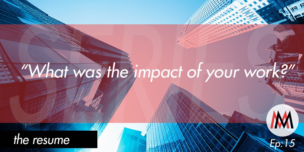 LeeCaraher's tweet image. Episode 2 of our #HowToLandAJob series on @MMindedPodcast, we tackle the #resume. One takeaway? Show how your work impacted the company for the better. bit.ly/2nRK2x3