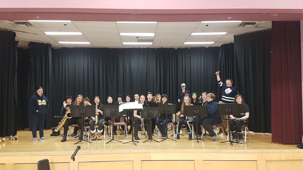 Thanks for hosting our concert this afternoon!  Great audience!@ChippewaTVDSB <a href="/MontcalmCougars/">Montcalm Cougars</a>