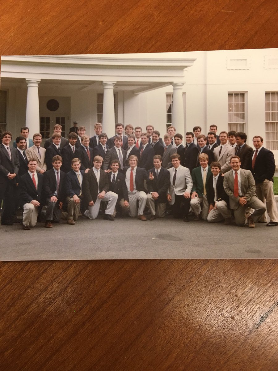 37 yrs of memories as I clean office &amp; head to retirement. 1990 NCAA lax champs at The White House. Hip Hobart Forever. ❤️HWS/FLX/Geneva