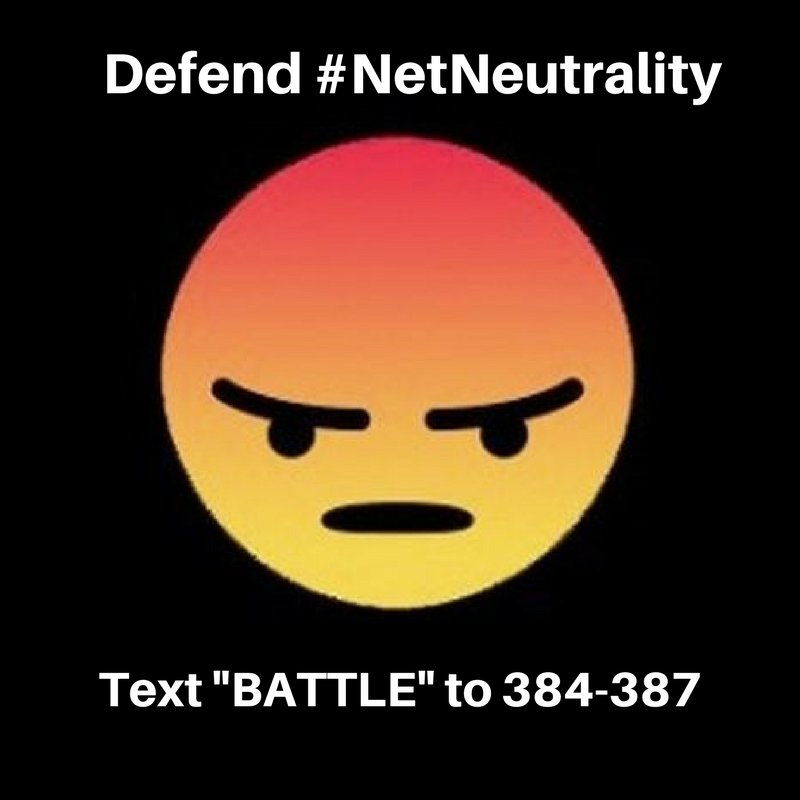 fightfortheftr's tweet photo. Contacting Congress has never been easier. Text BATTLE to 384-387 to demand that your lawmakers support the congressional resolution to overturn the FCC's anti-#NetNeutrality vote. 

Data &amp; message rates may apply. Text STOP to stop all messages. https://t.co/kw40AJQ4nL