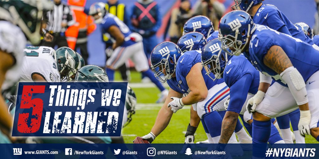 5️⃣ takeaways from Monday's media hour as Big Blue recaps #NYGiants vs. Eagles.  📰 » bit.ly/2BHaE9L https://t.co/0PqmgAeaId