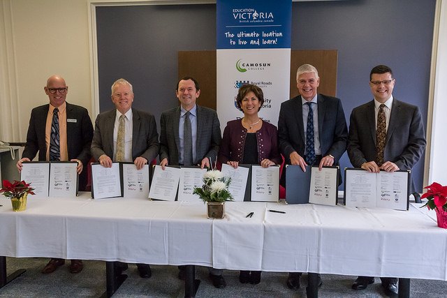 Victoria post-secondary institutions and school districts sign MOU to promote city as education destination bit.ly/2ATPFgl