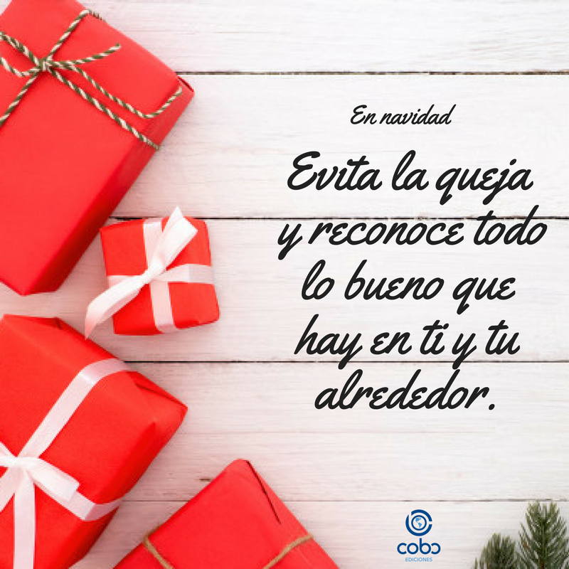 EdicionesCOBO's tweet photo. Siempre hay algo bueno y debemos apoyarnos en eso para continuar, #FelizNavidad https://t.co/LNZ3NRPlib