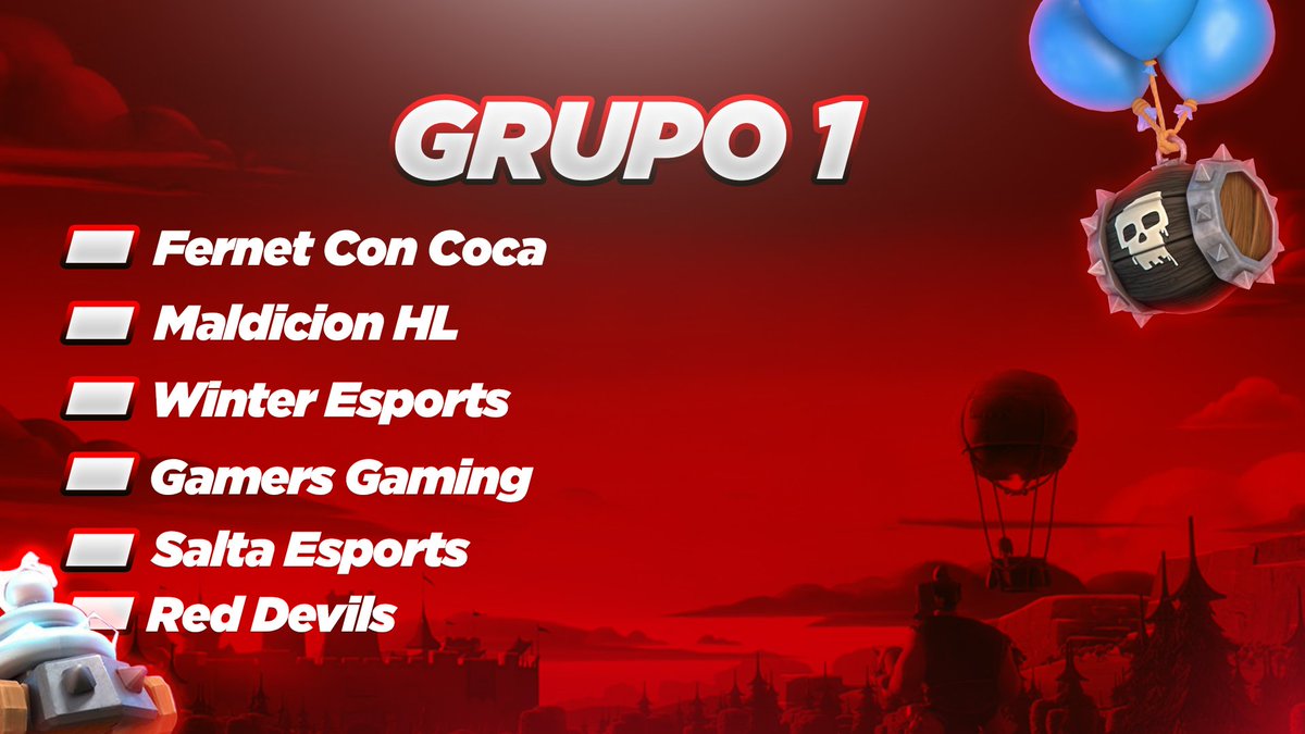 CopaFCC's tweet photo. GRUPO 1:
@FernetConCocaCR 
@MaldicionTeam 
@WintereSportsCR 
@GamersGaming6 
@SaltaeSports_Cr 
@Red_DevilsTeam https://t.co/sdkyjZKVeI
