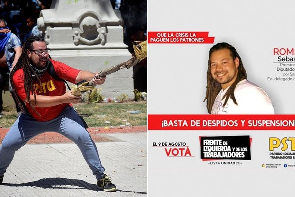 infobae's tweet photo. El violento que atacó a la policía con un arma casera fue precandidato a diputado de un partido de izquierda https://t.co/aSijhXz7Cf https://t.co/VuvwDqjzhA