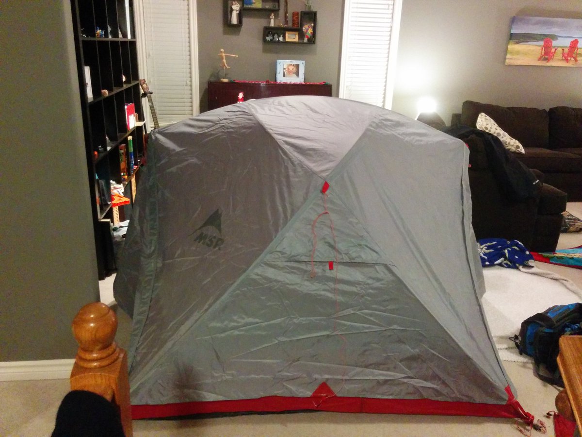 sue_squared's tweet photo. When you get some of your prizes from the @PaddleInThePark contest you MUST set it up in your living room!!!! #WeGetOutside #GearMeOut #pitpc https://t.co/wmhp4NUITT