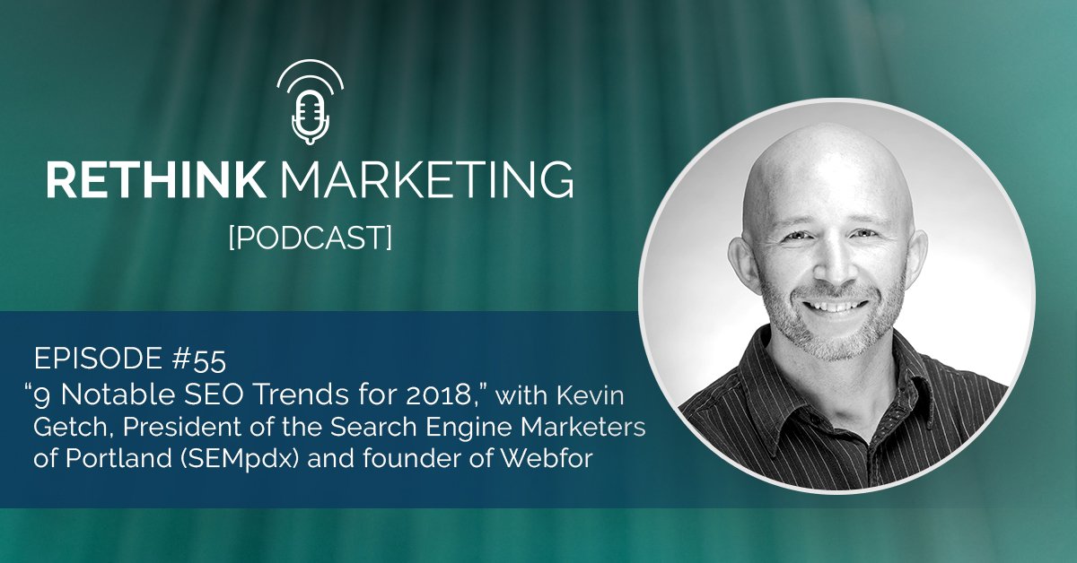 ActOnSoftware's tweet photo. What's SEO trends do you need to know in 2018? Find out on the Act-On Software podcast with SEMpdx's Kevin Getch. https://t.co/fBWWctEC9u #RethinkMarketing https://t.co/PW8e7lUdcZ
