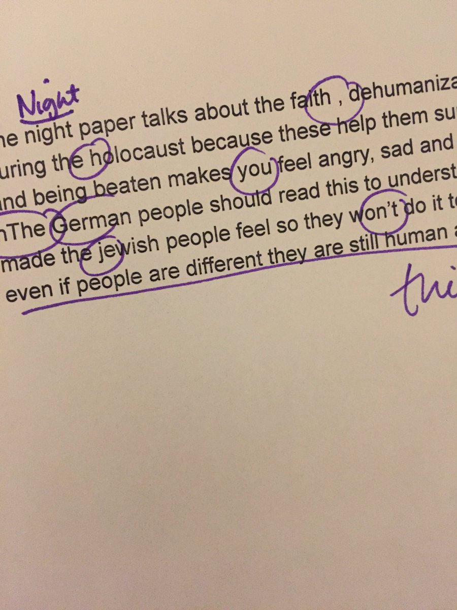 Struck by poignant truth in a midterm essay from a student who has historically struggled in English... “even if people are different, they are still human.”