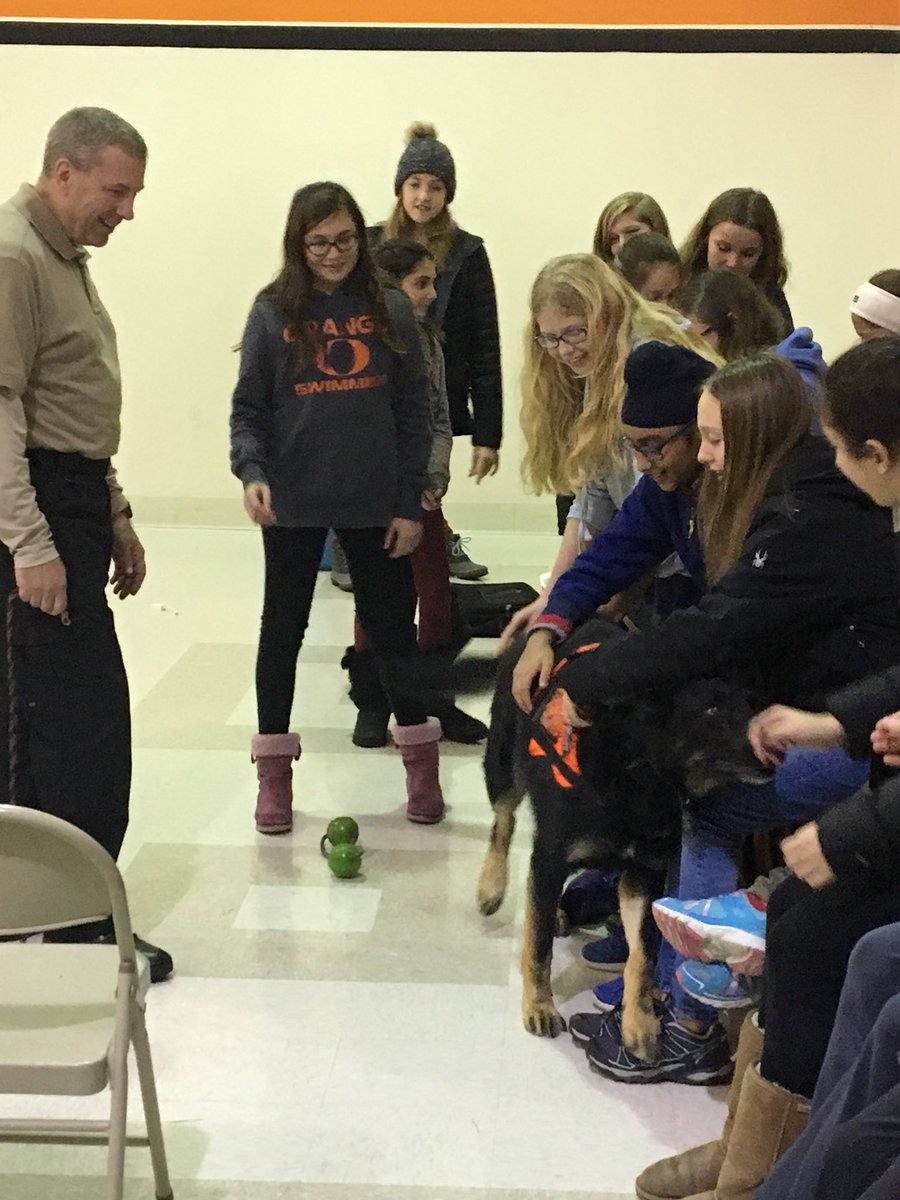 MrsFullerBMS's tweet photo. Another successful CSI Day in the books! Students watched an autopsy 🧠, extracted DNA 🍓, learned about Search &amp; Rescue dogs 🐾 and blood spatter patterns! A big thanks goes out to all involved! #forensics #orangelearns @BradyMiddle https://t.co/kIYV1kb2Od