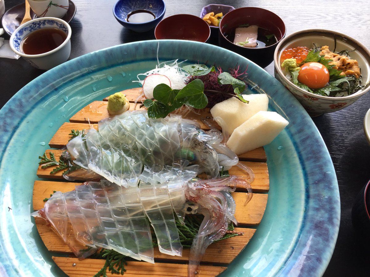 sunfkanno's tweet photo. 呼子の活造コース堪能 https://t.co/XNUvgnPcvt