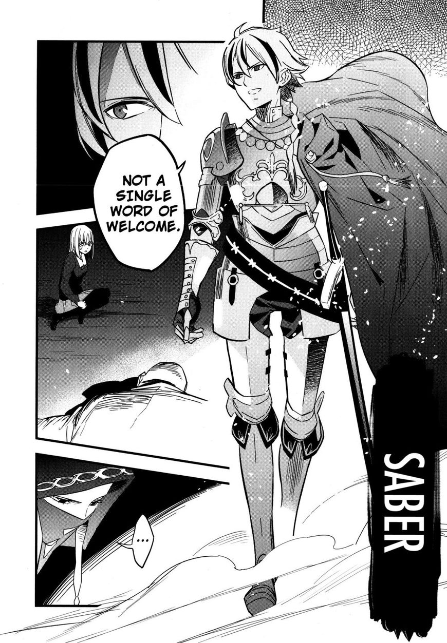 Manga N Chill Su Twitter Fate Strange Fake Chapter 11 Saber Is Sumoned And He Seems To Have Ties To The King Of Knights Arturia And Later Hassan I Sabbah Also Enters The Stage