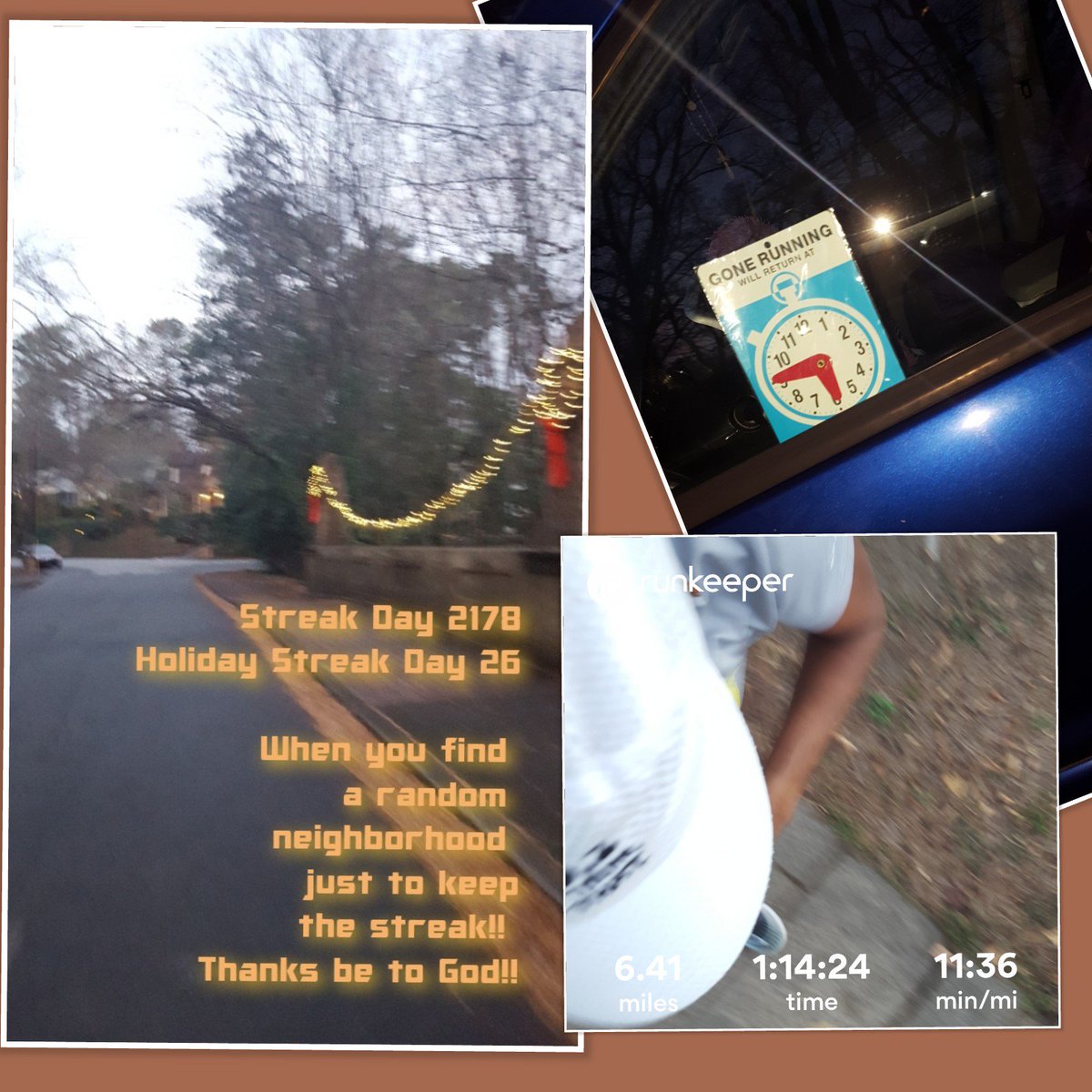 DrMarilynPhD's tweet photo. #Streak Day 2178
#holidaystreakers2017 Day 26
#runtheyear2017 #YTD 2787 miles
When you know that you will have a long day, you take your running stuff with you. I didn't know where I was going to run, but I ended up in #midtownatlanta
#mylongestrun #runtheedge #philipians413๐ https://t.co/i21ThIfn2e