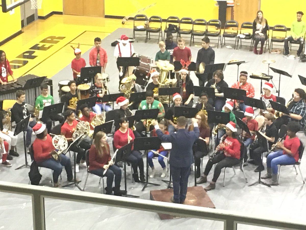 miss_wright88's tweet photo. Enjoying a great Christmas concert by the #kcmschat band! #pcsrocks #bandnerd4life https://t.co/g0SW84L1yy