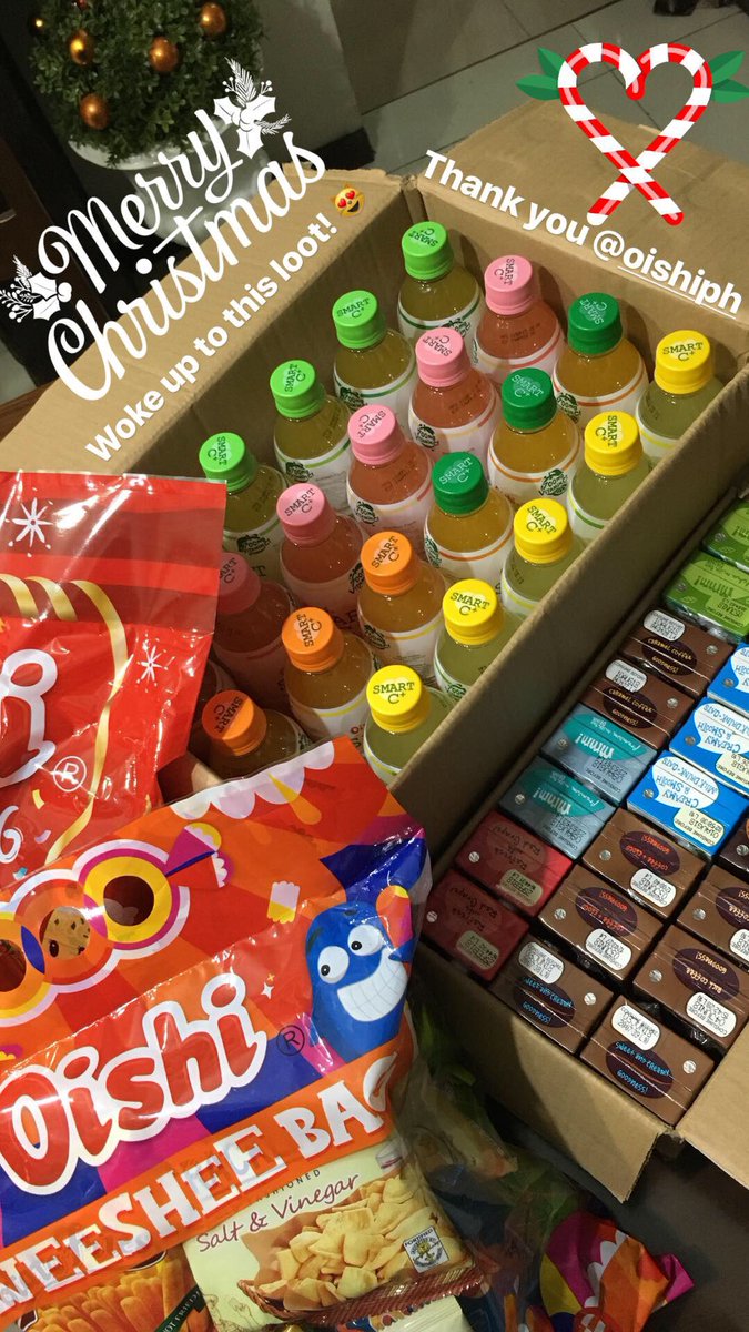 anaaadeleon's tweet photo. Thank youuuuu @oishiph I can feel the christmas season!!! π· πβ€οΈ #oishi #oishiph https://t.co/5ZgKjgBcse
