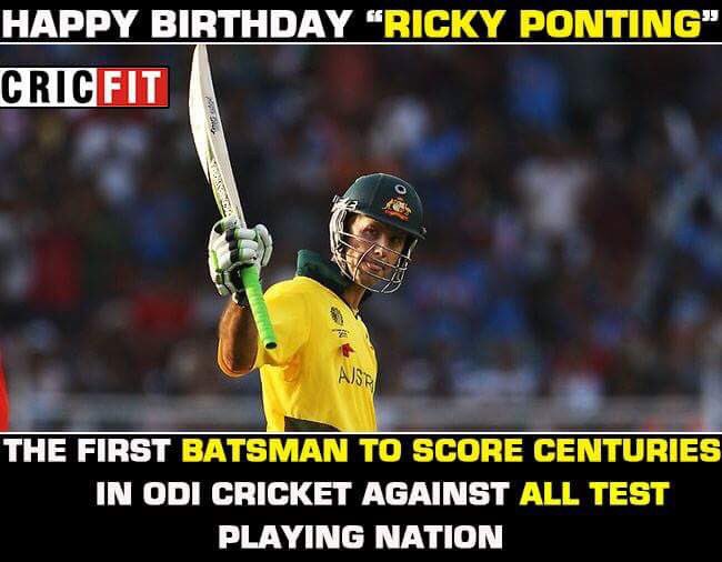 Happy Birthday Ricky Ponting!! 