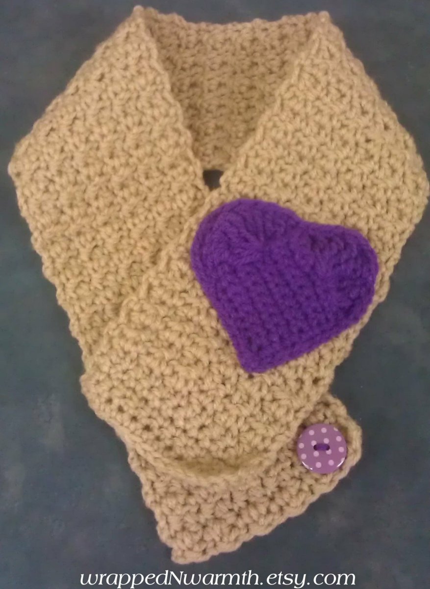 SheilaKing2513's tweet photo. Excited to share the latest addition to my #etsy shop: Handmade Crocheted Beige Scarflett, Cowl, Neckwarmer with Crocheted Purple Heart #accessories #scarf #crochet #scarflette #cowl #neckwarmer #women #beige #purple https://t.co/DcrAeUXD3n https://t.co/cpJtf0YQEX