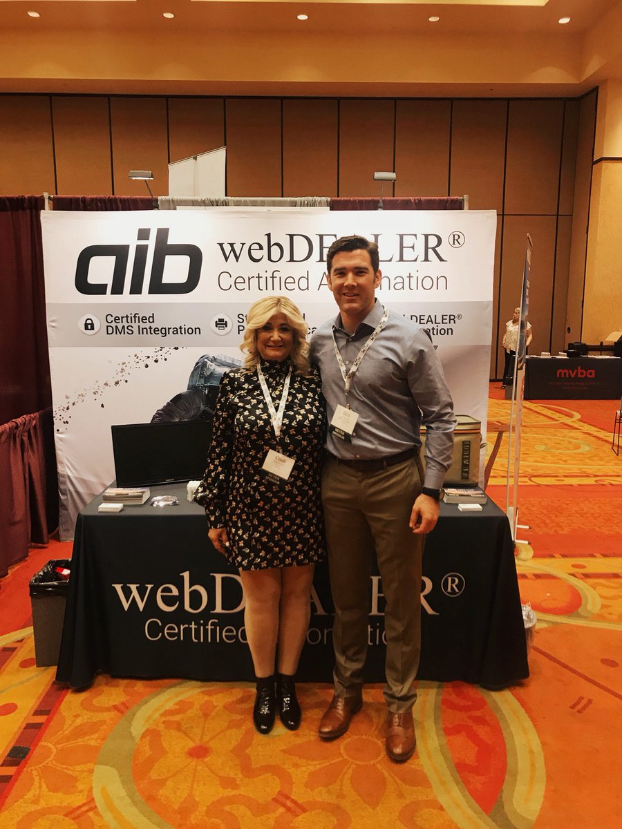 AIBinc's tweet photo. Zach and Cindi at our booth at VG Young 2017 #AIB #webDEALER #TexasCounties #DMS https://t.co/0nOibbIm7r