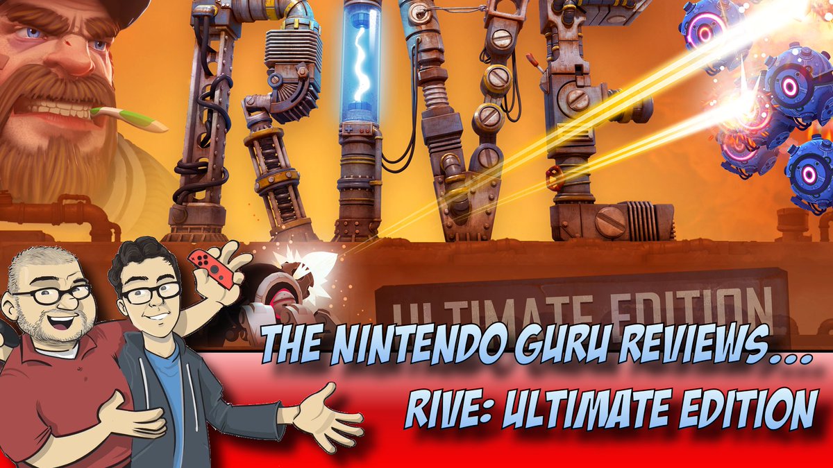 NintendoGurus's tweet photo. Coming Thursday to my @youtube channel. Myself & @Tobys_Take did a review of the @TwoTribesGames #RiveUltimateEdition for the #NintendoSwitch. See you all then. :) https://t.co/OelQJ1JpZG