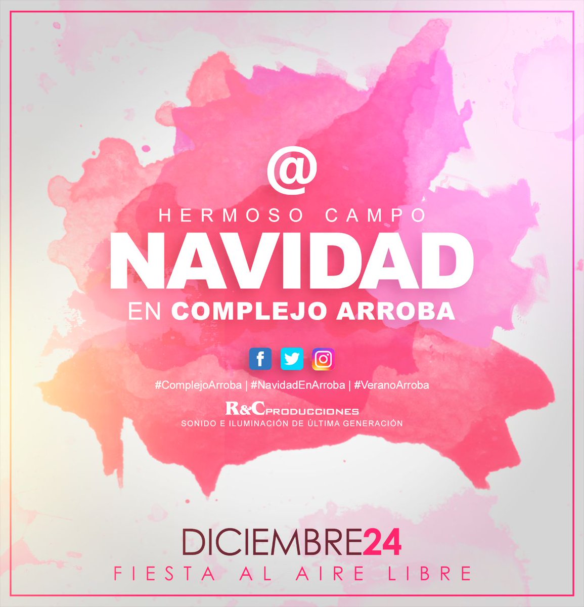 VeranoArroba's tweet photo. Abrimos temporada a lo GRANDE 🔝 ¡NAVIDAD EN COMPLEJO ARROBA! 🎊🎉 #TemporadaVerano2018 #ComplejoArroba #NavidadEnArroba https://t.co/uIimkI1oIP