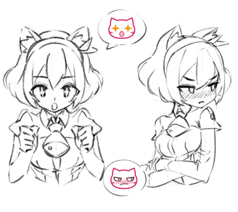 Moca is my original character based on the cat emotes I made for my Twitch channel :D (She really likes fish) 