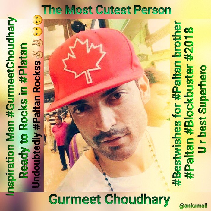 ankumall's tweet photo. @gurruchoudhary Good Morning brother☺Have a nice day☺
#HandsomeHunk #InspirationMan #GurmeetChoudhary #GurmeetInPaltan Must gonna #Blockbuster  !! #Bestwishes #Paltan 👍👍☺☺
#Respect #Love 🙏😚☺ https://t.co/Y80FcnkUPu