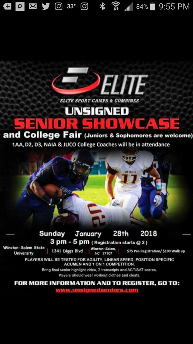 See you at Winston-Salem State University jan 28th!