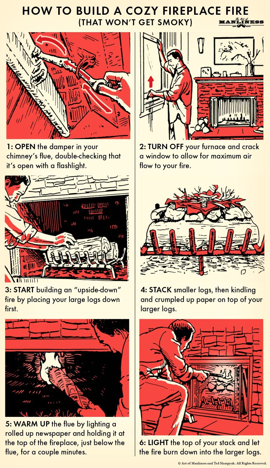 Hiro White On Twitter How To Build A Cozy Fireplace Fire That