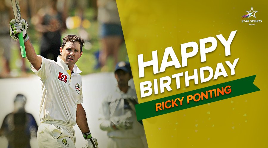 \"Ricky Ponting\" Happy Birthday 