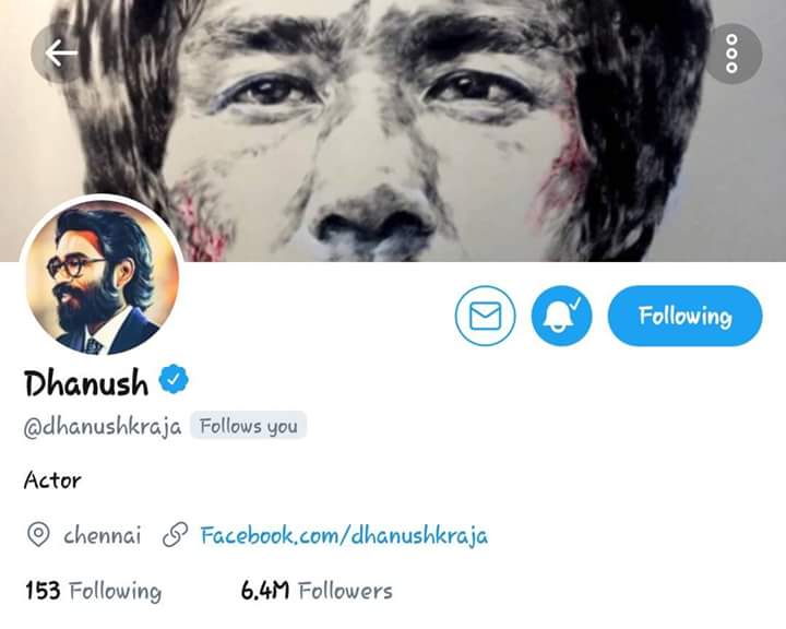 Balakutty2597's tweet photo. Twitter World Our Thalaivar #Dhanush Successfully Reached 6.4M+ Followers #FirstSouthIndianActor 😍👏 #YouthIcon #Inspiration For A Reason ❤ #DhanushForever #SpreadLove https://t.co/8fubqZiBVS