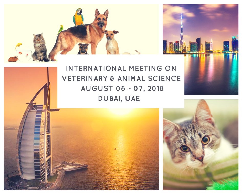 Join us @ #Animal Science 2018, #Dubai, UAE
#August 06 - 07, 2018
Animal Science Conference focus on different #Veterinary areas of such as #VeterinaryMedicine, Animal Nutrition, #AnimalReproduction, Animal Biotechnology, #VeterinaryVaccines.