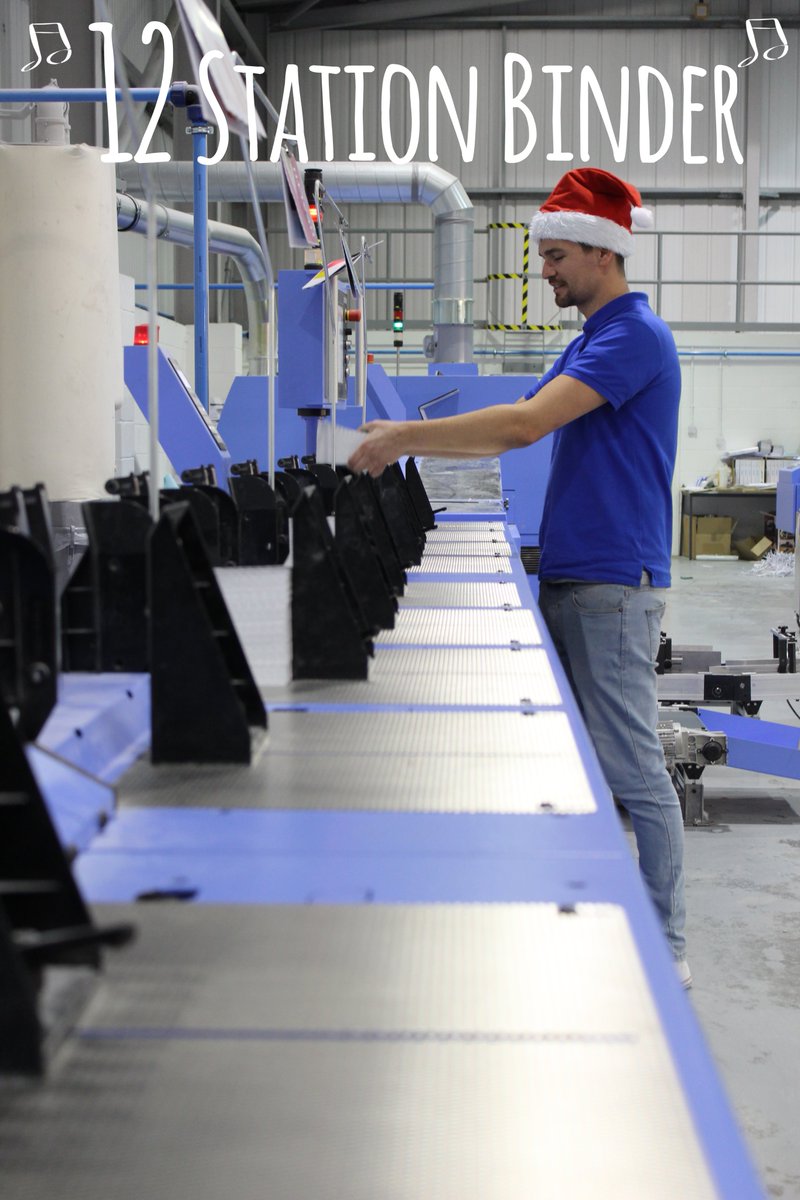 On the twelfth day of Christmas, my true love sent to me: 

12 unit binder. 

Here lies our latest investment, our state of the art Muller Martini PUR binder … bringing even more finishing in-house. #12daysofbahson
