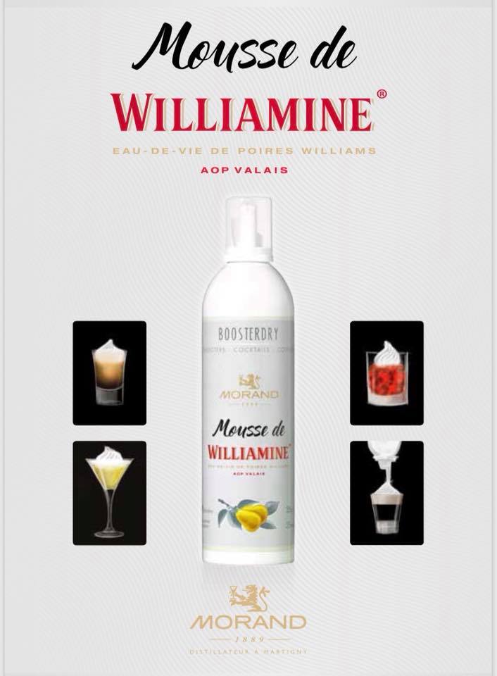 Boosterdry's tweet photo. @Boosterdry Williamine, une mousse épaisse, une expérience unique. Distillerie Morand  🇨🇭
#boosterdry #licence #worldinnovation #alcoholfoam https://t.co/Oq2cckbfmI