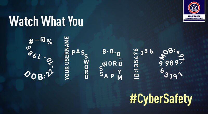 ThaneCityPolice's tweet photo. Be aware of the consequences of what you share on public platforms! #CyberSafety https://t.co/L3vv6OgnKX