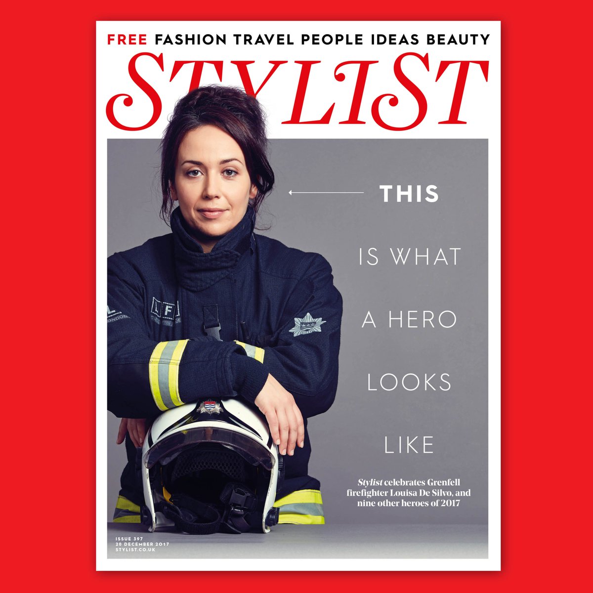 StylistMagazine's tweet image. For the last issue of 2017, Stylist photographed and interviewed 10 heroic women – such as Grenfell firefighter Louisa De Silvo – to celebrate the year’s incredible moments of compassion, courage and resilience…