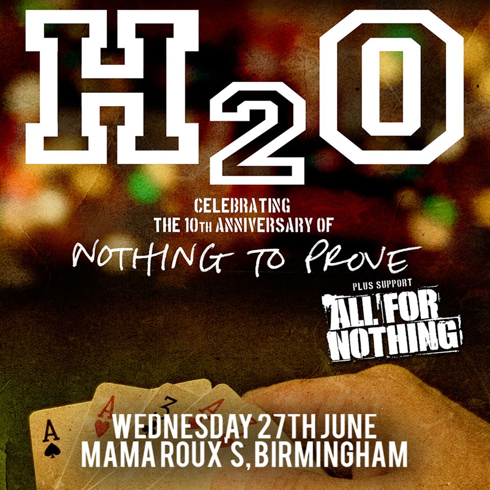 Mama Roux's (@mamarouxsbham) on Twitter photo 👐NEW SHOW: Celebrating 10th Anniversary of 'Nothing To Prove', H2O headline in #Birmingham Wed 27th June! Presented by <a href="/SYD_Music/">Surprise You're Dead</a> support comes from <a href="/AllForNothingHc/">All For Nothing</a>!
Tix & more info: surpriseyouredeadmusic.co.uk 👐NEW SHOW: Celebrating 10th Anniversary of 'Nothing To Prove', H2O headline in #Birmingham Wed 27th June! Presented by <a href="/SYD_Music/">Surprise You're Dead</a> support comes from <a href="/AllForNothingHc/">All For Nothing</a>!
Tix & more info: surpriseyouredeadmusic.co.uk