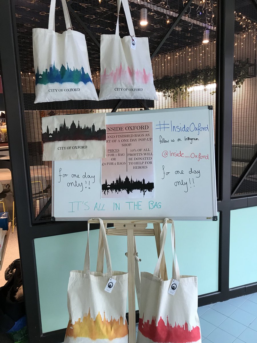 toacareers's tweet photo. Inside Oxford currently down in the social area selling our hand finished bags #WestgateOxford #insideoxford https://t.co/hCxmccuKeg