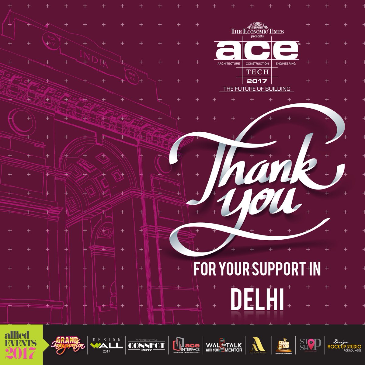 The_AceTech's tweet photo. #Delhi, thank you for being absolutely spending! We're overwhelmed by the love you've shown us. Next stop - #Hyderabad ! #ACETECH2017 #Srk #BuildingMaterials #Architecture #DesignExhibition #homedesign #buildingdesign #conceptdesign #interiors #designer #architect #ABEC https://t.co/FwenxyjitN