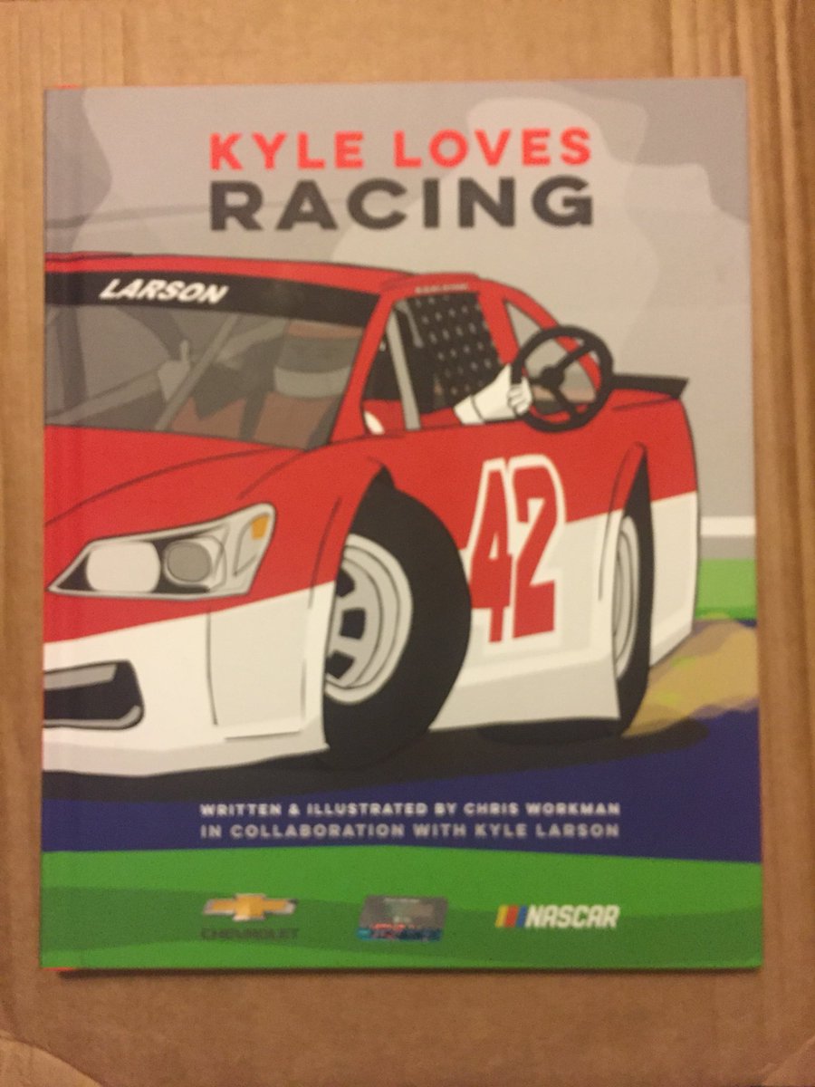 jChaneyKA's tweet photo. Just received my little nephew’s pre-ordered Christmas gift, Kyle Loves Racing! He’s such a fan @KyleLarsonRacin ! Maybe one day we’ll see you at the track and he’ll have it handy. https://t.co/z6ka1UJBsF