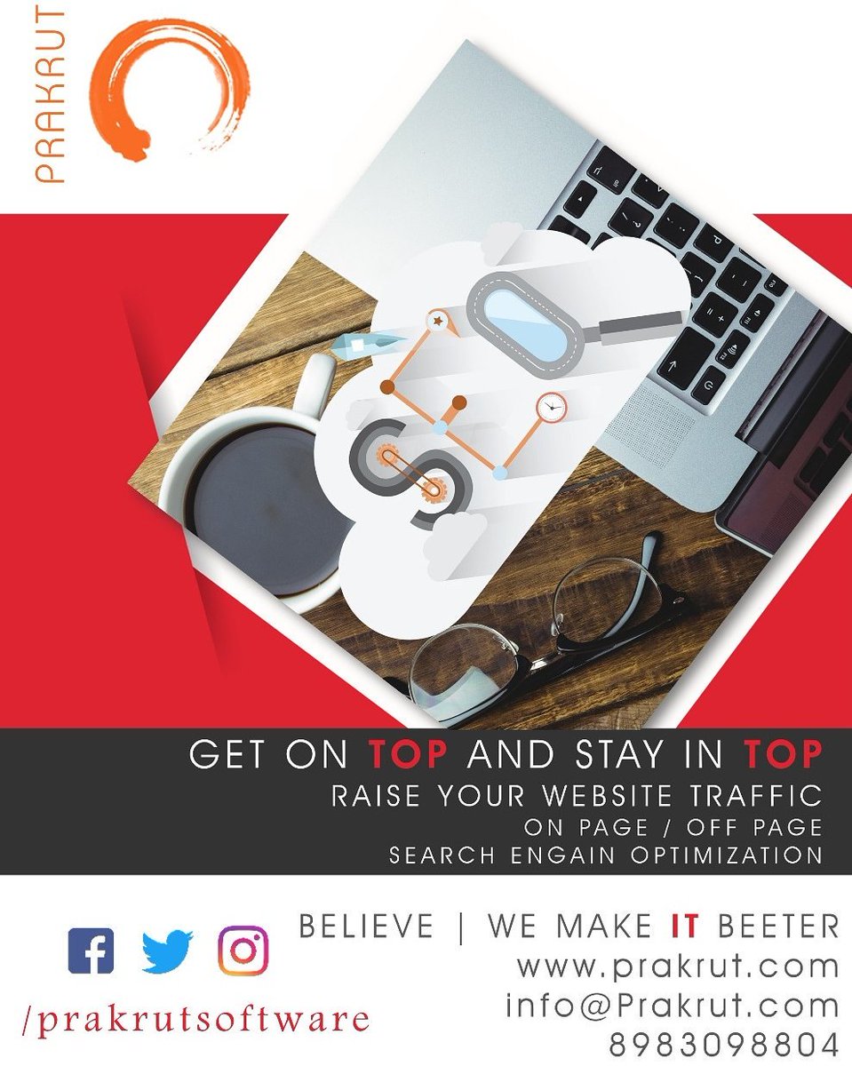 PrakrutSoftware's tweet image. #prakrut #prakrutsoftwares #graphicdesign #graphic #socialmarketing #digitalmarketing #webdesign #SEO #searchengineoptimization #SMM #websitemanagement #websitedesign #webapp #website #websiteredesign #webapplication #logo #logodesinger #pr #branding #socialmediamarketing #social