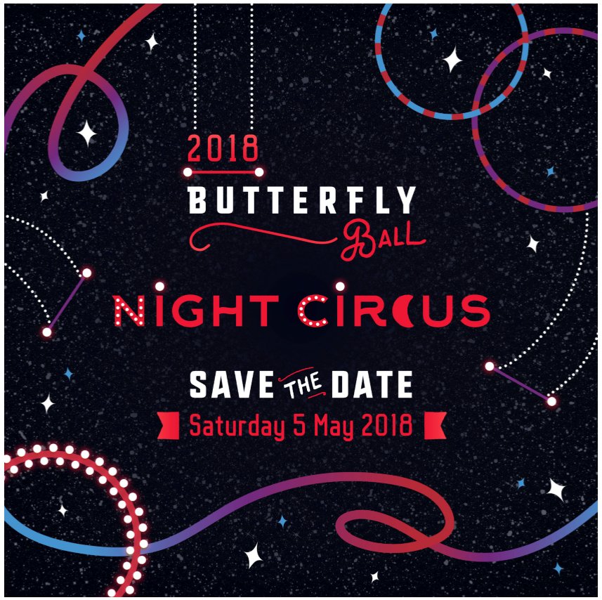 SAVE THE DATE Saturday 5th May and run away to the NIGHT CIRCUS for the 2018 Butterfly Ball at Crown Perth 🎪✨ Tickets go on sale early 2018 #dswabutterflyball2018